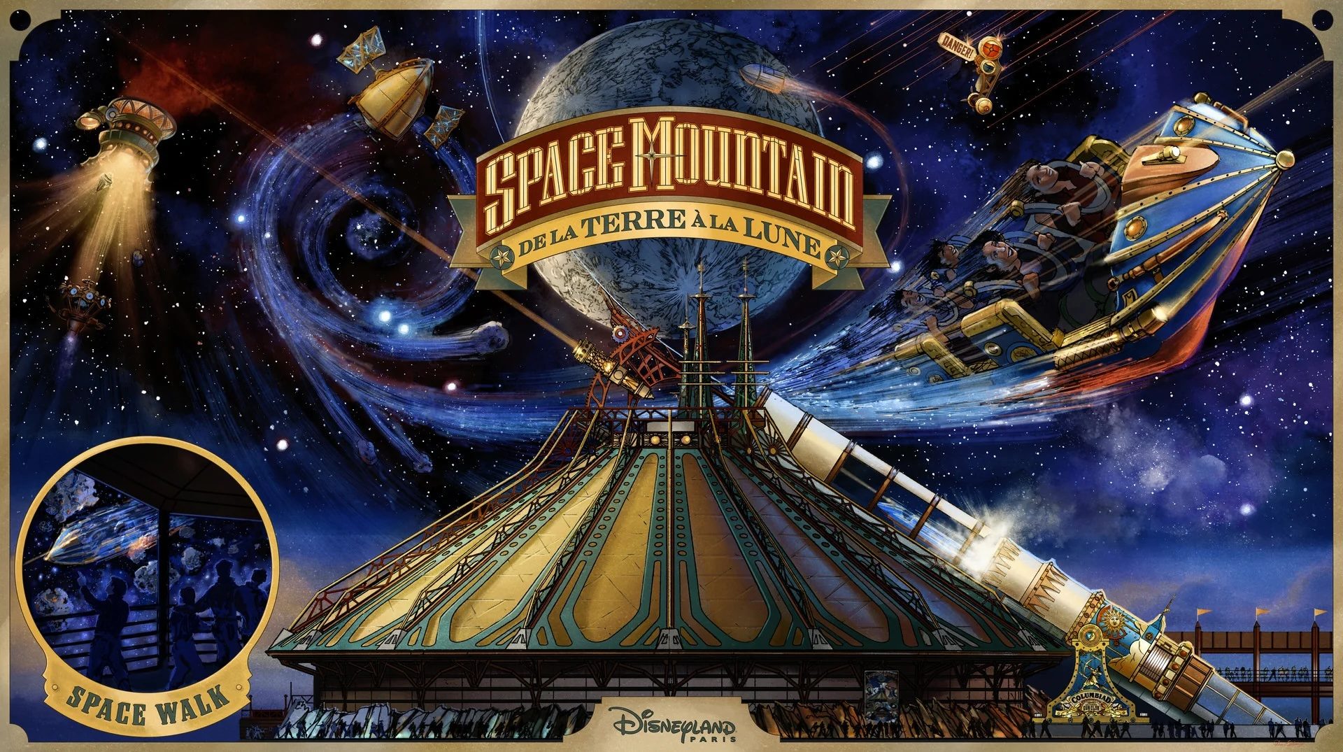 Space Mountain de la Terre à la Lune