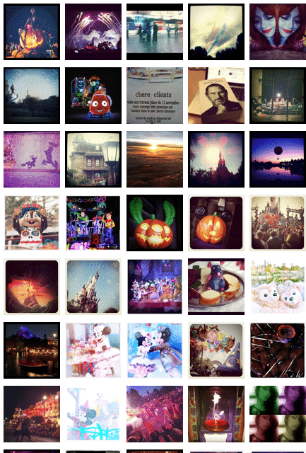Retrouver les plus belles photos, et effectuer une veille photographique, des parcs Disneyland à travers le monde grâce à Instagram.