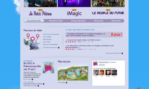 Nouveau site web pour le Futuroscope. Interview de M. Yves PETIT, Responsable Webmarketing de la destination.