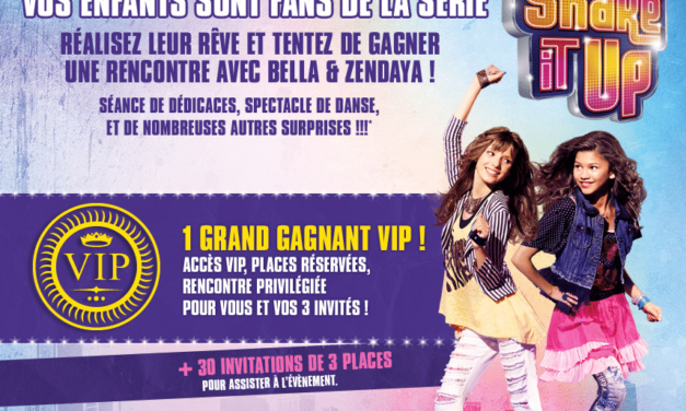 Disney vous propose de gagner une rencontre avec les héroïnes de la série Shake It Up à Paris le 23 Mai 2012.