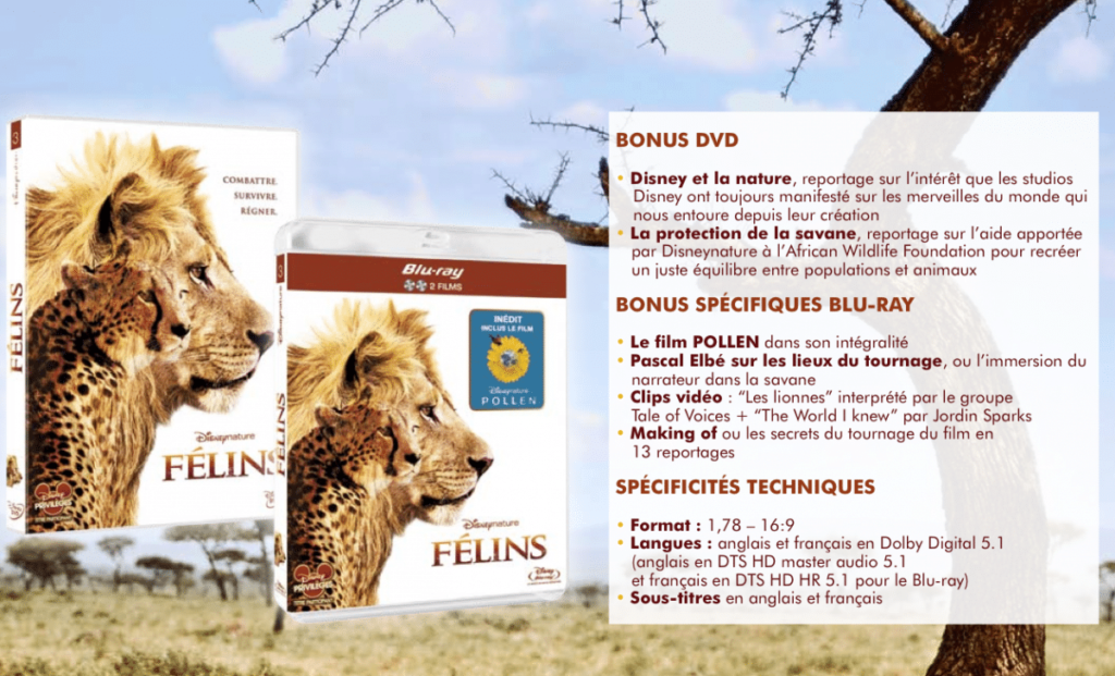 Disney Nature - Félins - DVD et Blu-Ray