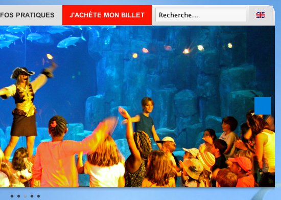 Aquarium de Paris - Nouveau site web - Caroussel