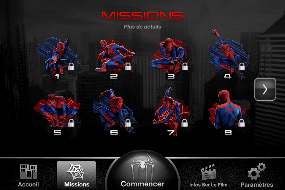 The Amazing Spiderman - AR - App 5 - Les Missions