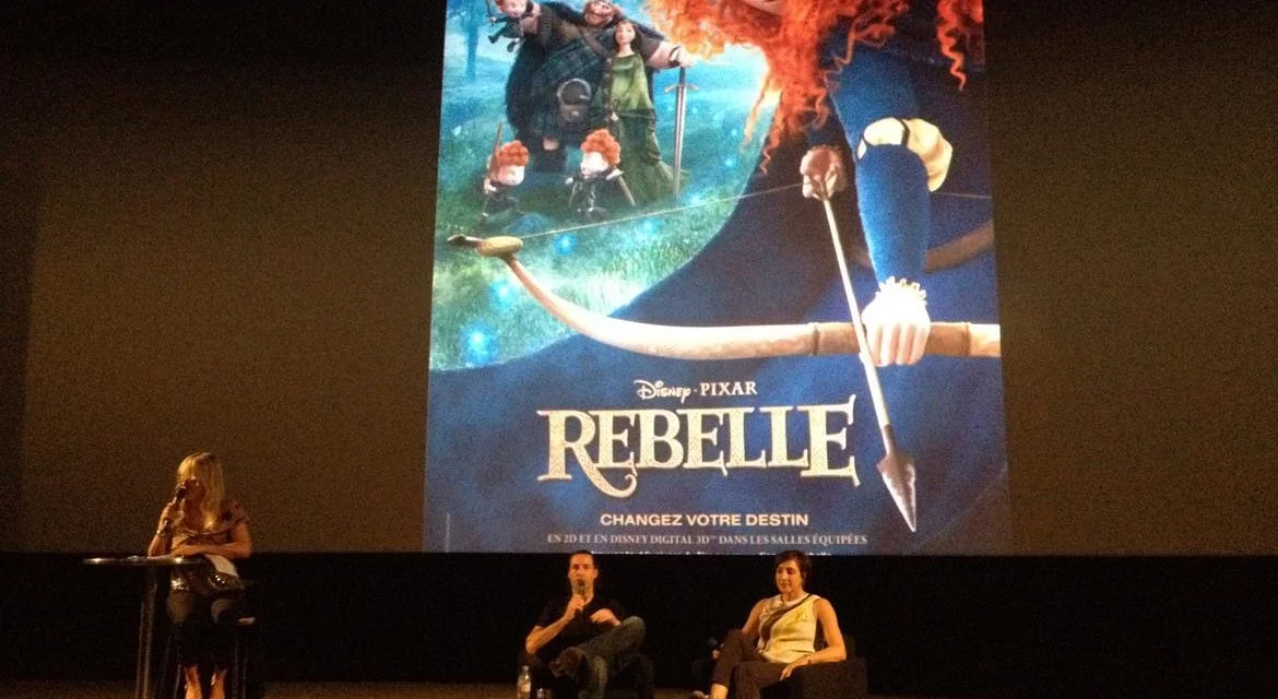 Retour sur l’avant-première du long métrage d’animation “Brave / Rebelle” de Disney Pixar en présence du réalisateur Mark Andrews et de la productrice Katherine Sarafian. Critique de la VO.