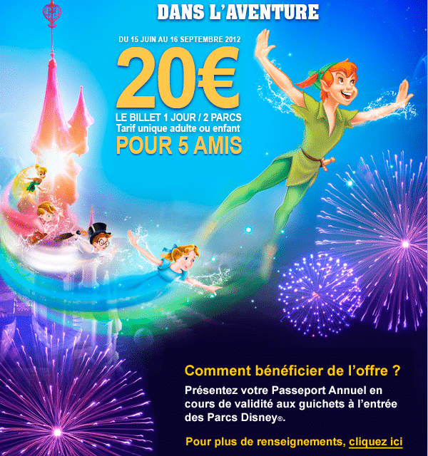 Réductions, parrainages, billets à 20 euros en été, il est toujours bon d’avoir un ami Passeport annuel à Disneyland Paris.