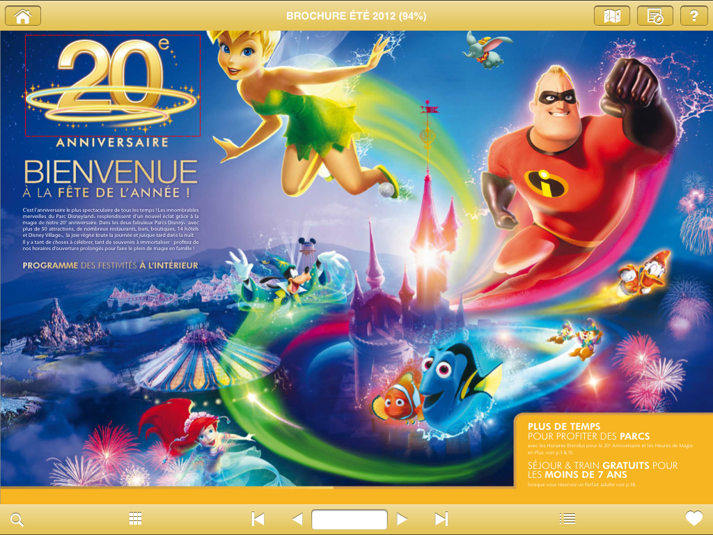 iPad Brochures officielles Disneyland Paris - La brochure
