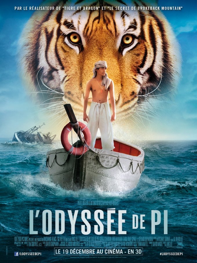 Affiche de lancement FR de L'Odyssée de Pi