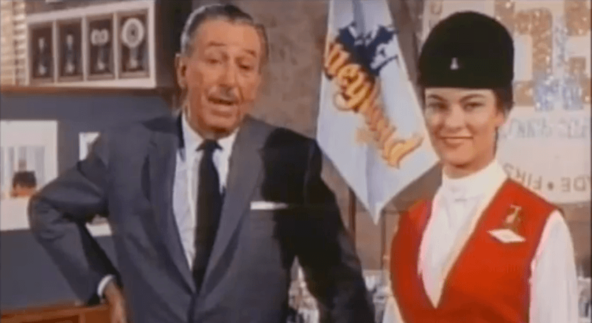Walt Disney et Julie Rheim en 1965