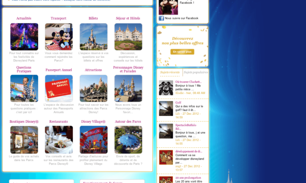 Une déception nommée Go Disneyland Paris. Test du forum officiel de la destination.