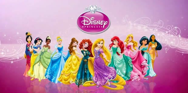 Les onze Princesses Disney réunies.