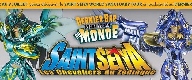 Bandai et Cosmic Group France annoncent l’événement 10th Anniversary Saint Seiya World Sanctuary Tour du 2 au 8 juillet au Dernier Bar Avant la Fin du Monde.