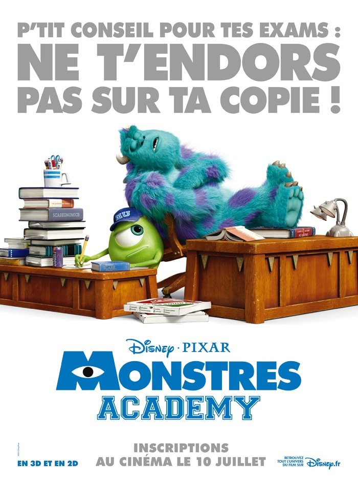 Affiche Monstres Academy Bacs