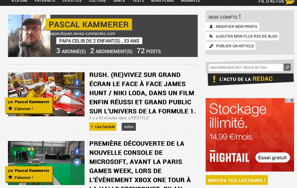 Daddyze. Enfin une plateforme communautaire dédiée aux blogs de Papas ? Pas encore, mais presque.