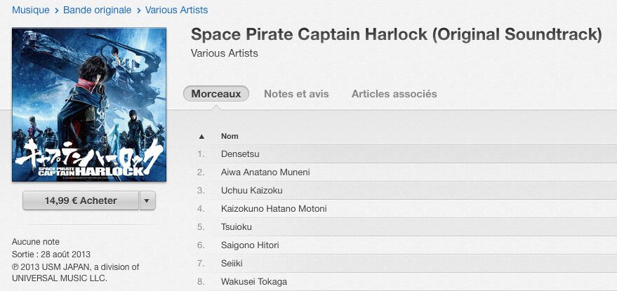 Albator-Captain-Harlock-Movie-Bande-originale-Soundtrack