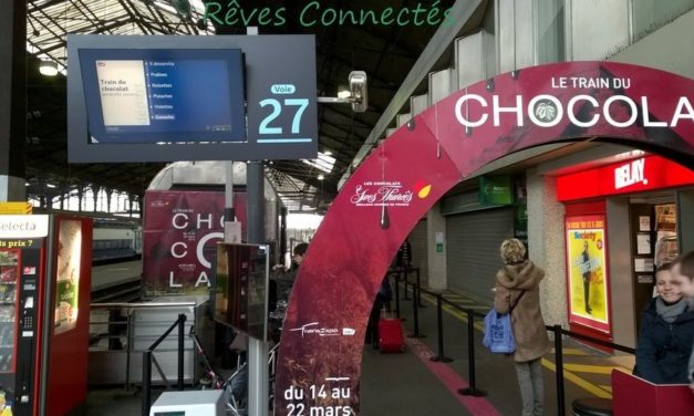 La SNCF innove avec Train-Expo et le Train du Chocolat. Visite lors de son escale à Paris Saint Lazare.