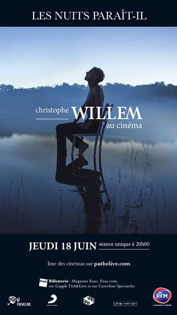 Jeudi 18 juin 2015, en exclusivité au cinéma, la tournée insolite de Christophe WILLEM