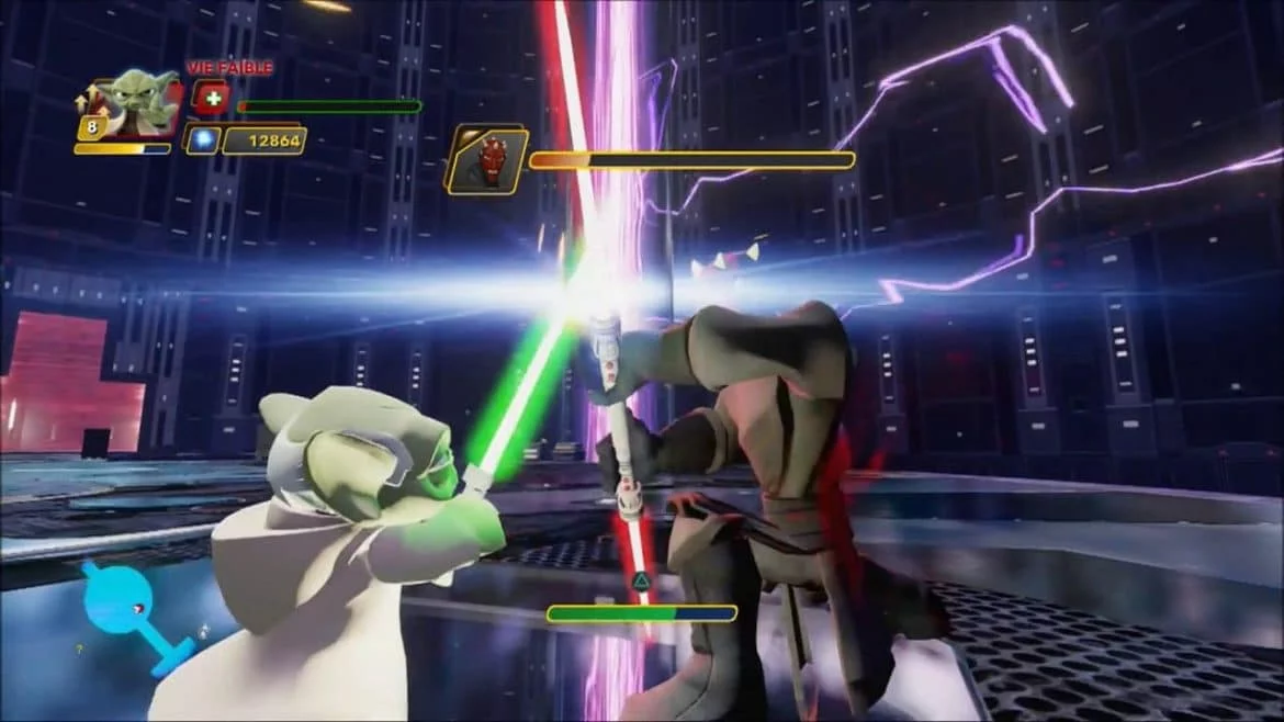Duel of the Fates. Yoda contre Dark Maul dans Disney Infinity 3.0