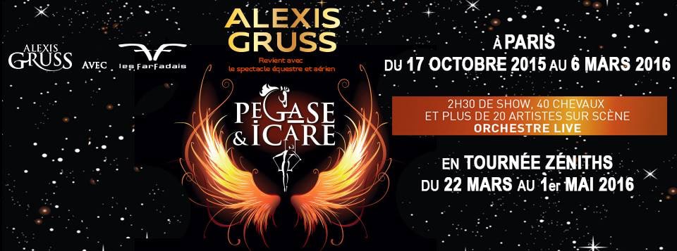 Cirque Alexis Gruss - Pégase & Icare - Affiche dates Paris et province
