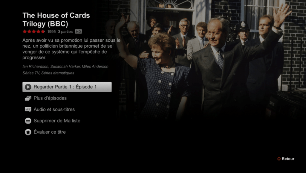 House of Cards Trilogy sur Netflix