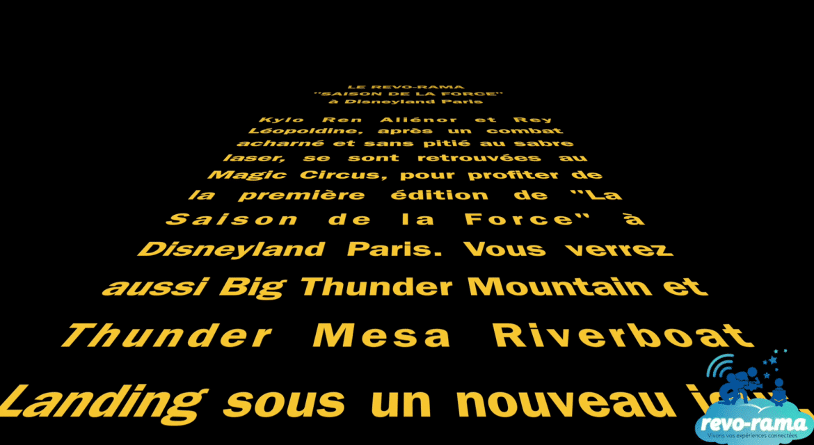 Le Revo-rama à Disneyland Paris pour La Saison de la Force et la réouverture de Big Thunder Mountain (vidéo)