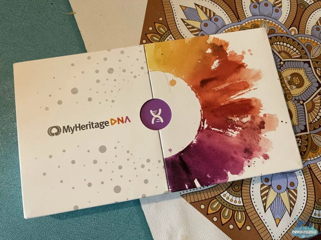Jolie présentation pour le packaging MyHeritage DNA